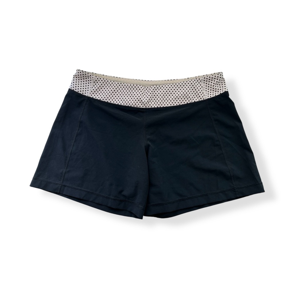 Vintage Lululemon Black and White Polka Dot Athletic Shorts Size 10